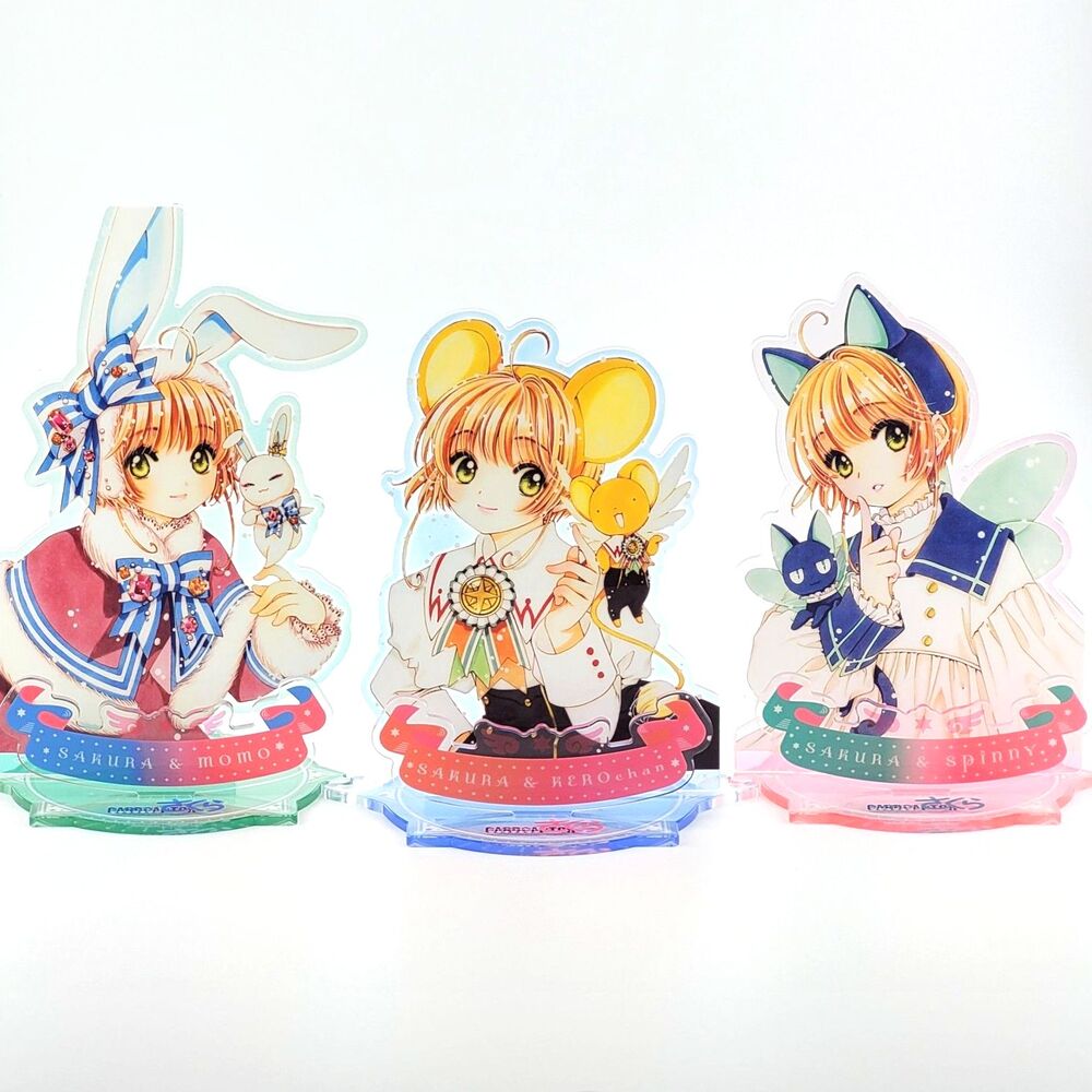 Sakura Kinomoto - Kodansha Cardcaptor Sakura Pink 3-Piece Diorama Stand Set